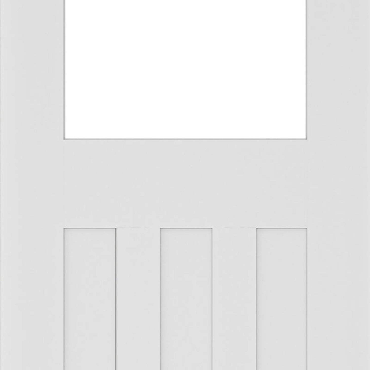 Cambridge White Primed 1 Light Glazed Door - Lifestyle Image 1