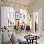 Cambridge White Primed Internal Door - Lifestyle Image 2