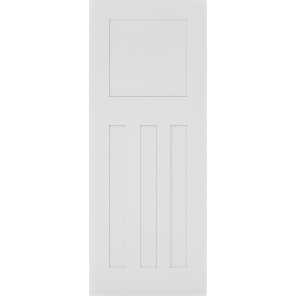 Product Cambridge white primed internal door on white background