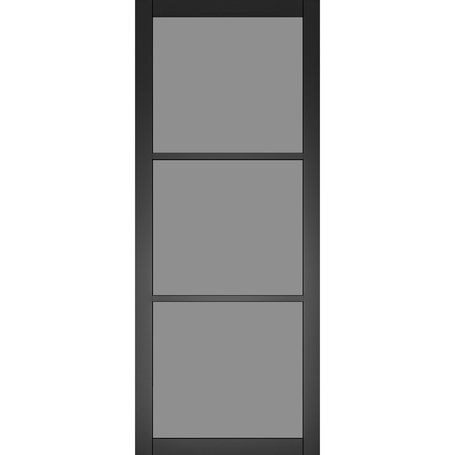 Camden Black Prefinished Tinted Glazed Internal Door - Main Product Image