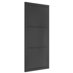Product black Camden solid internal door shown angled