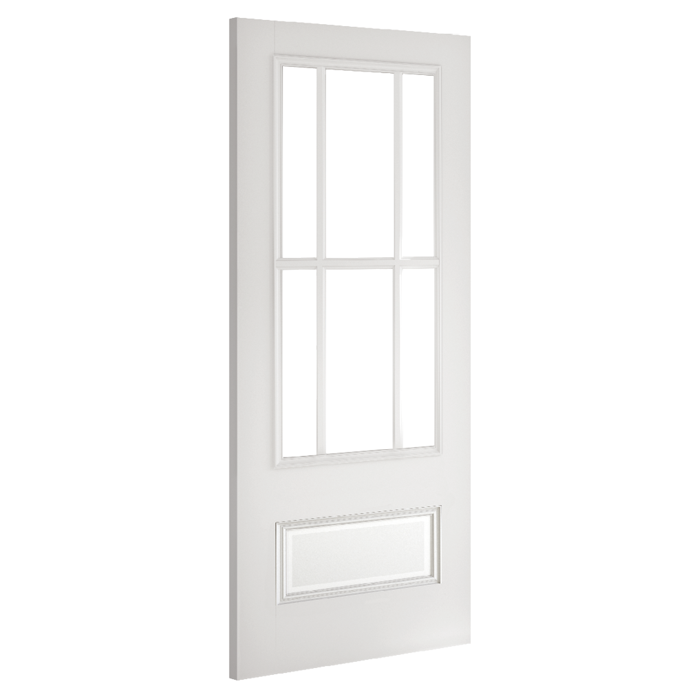 canterbury glazed internal door angled