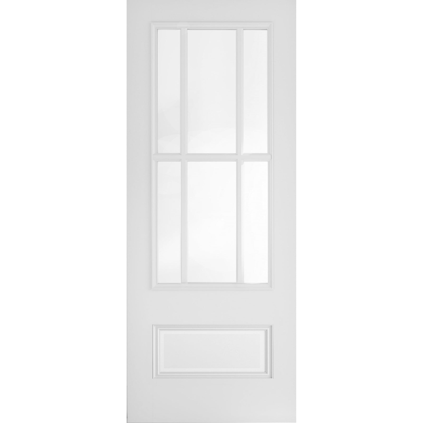 Canterbury Internal White Primed Glazed Door - Main Product Image