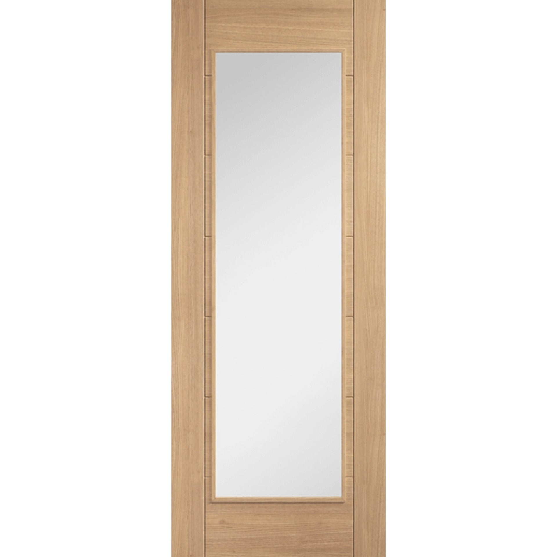 Carini 1L Clear Glazed Oak Door - Main Product Image