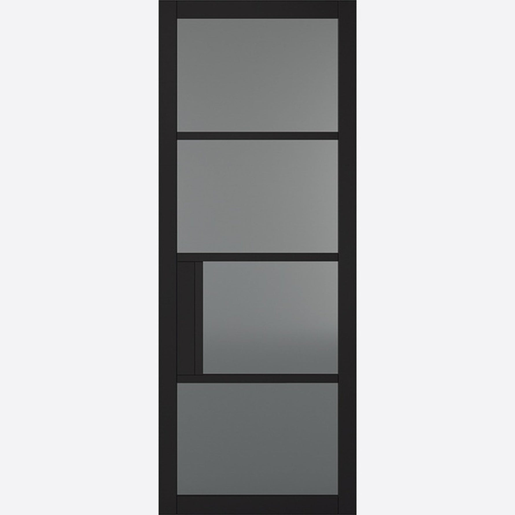 Chelsea Prefinished Black Tinted Glazed Internal Door - Main Product Image