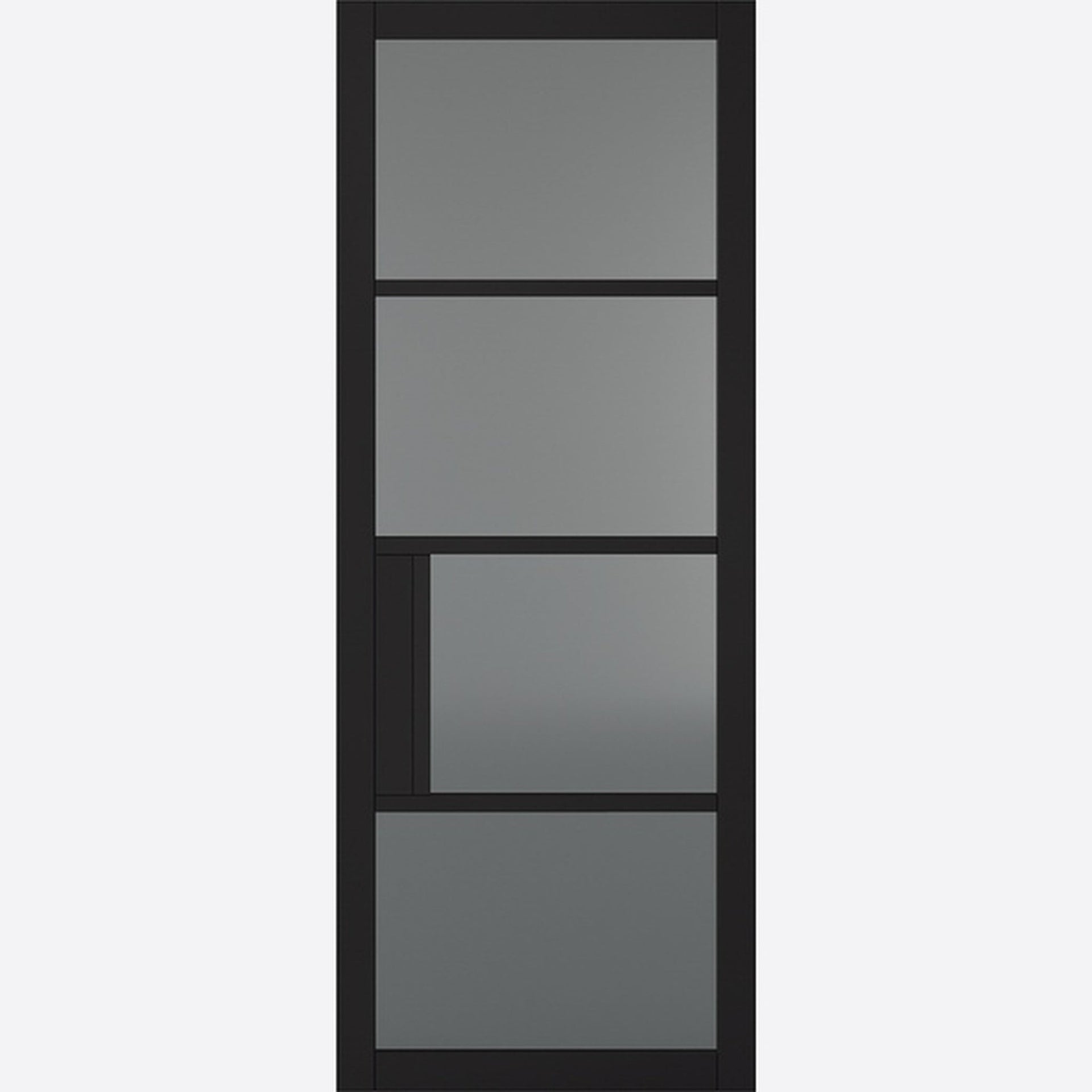 Chelsea Prefinished Black Tinted Glazed Internal Door - Main Product Image
