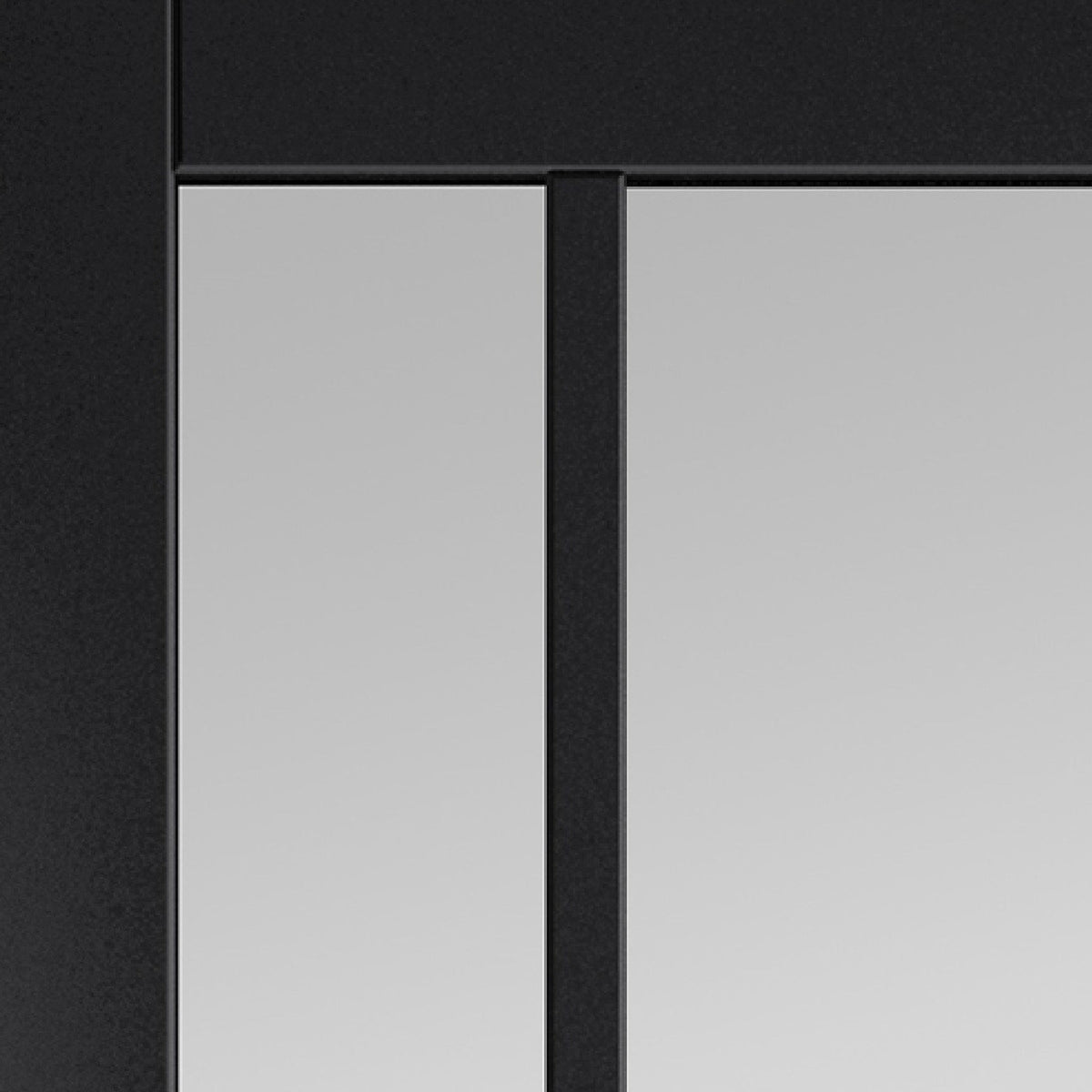 City Black Clear Glass Internal Door - Lifestyle Image 2