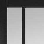 City Black Clear Glass Internal Door - Lifestyle Image 2