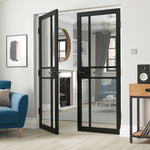 City Black Clear Glass Internal Door - Lifestyle Image 3