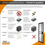 City Black Clear Glass Internal Door - Lifestyle Image 4