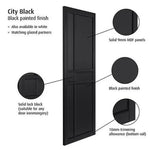 City Black Prefinished Internal Door - Lifestyle Image 1