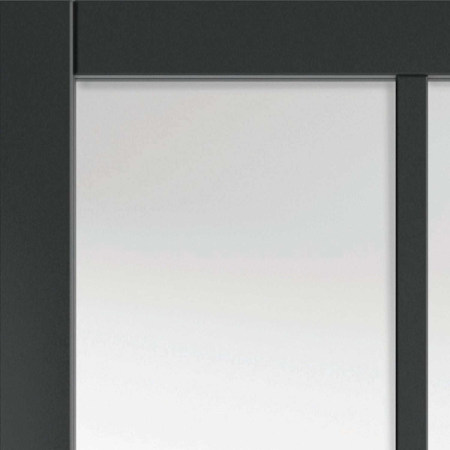 Civic Black Clear glazed Internal Door - Lifestyle Image 1