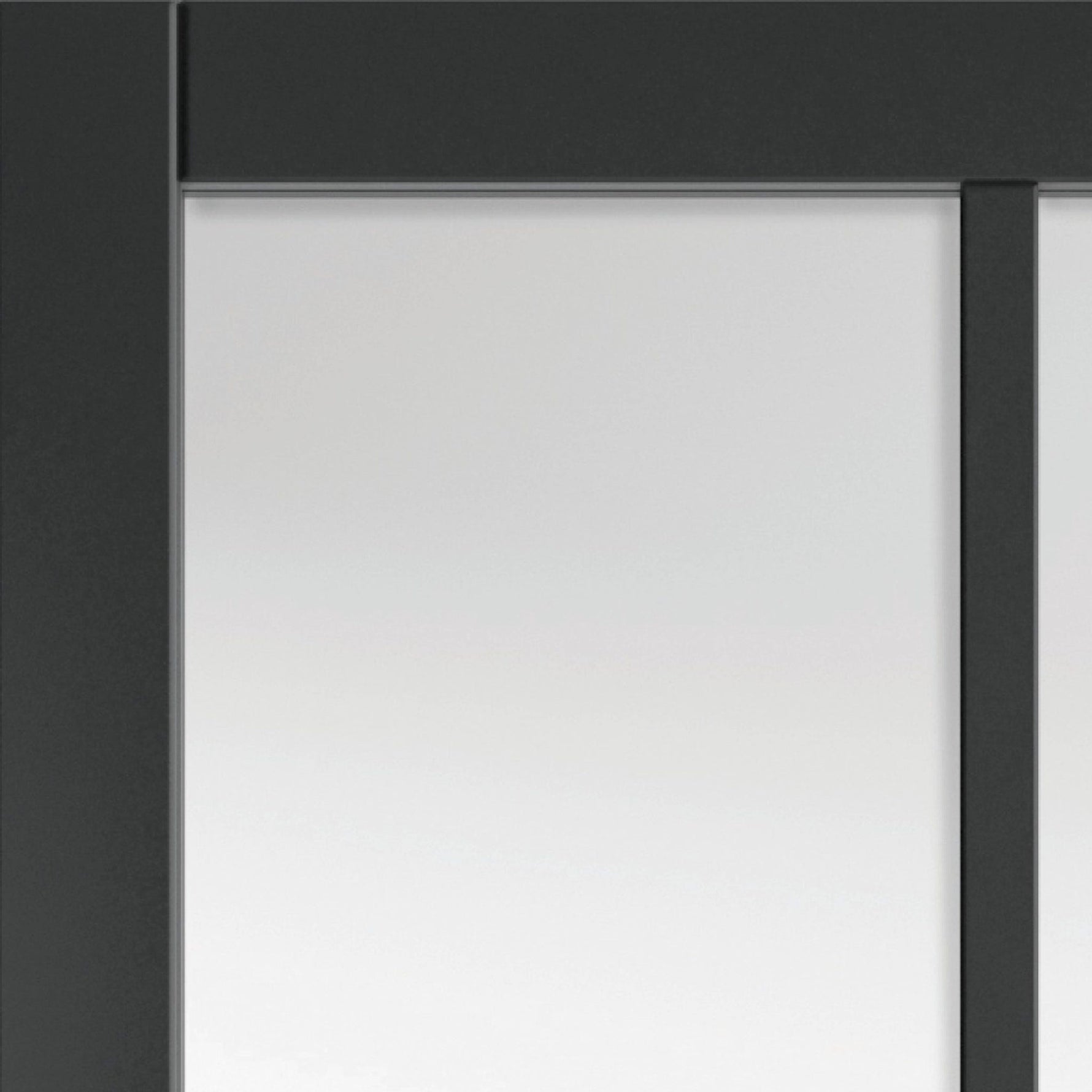 Civic Black Clear glazed Internal Door - Lifestyle Image 1