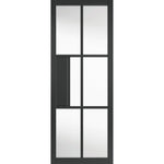 Civic Black Clear glazed Internal Door - Main Product Image