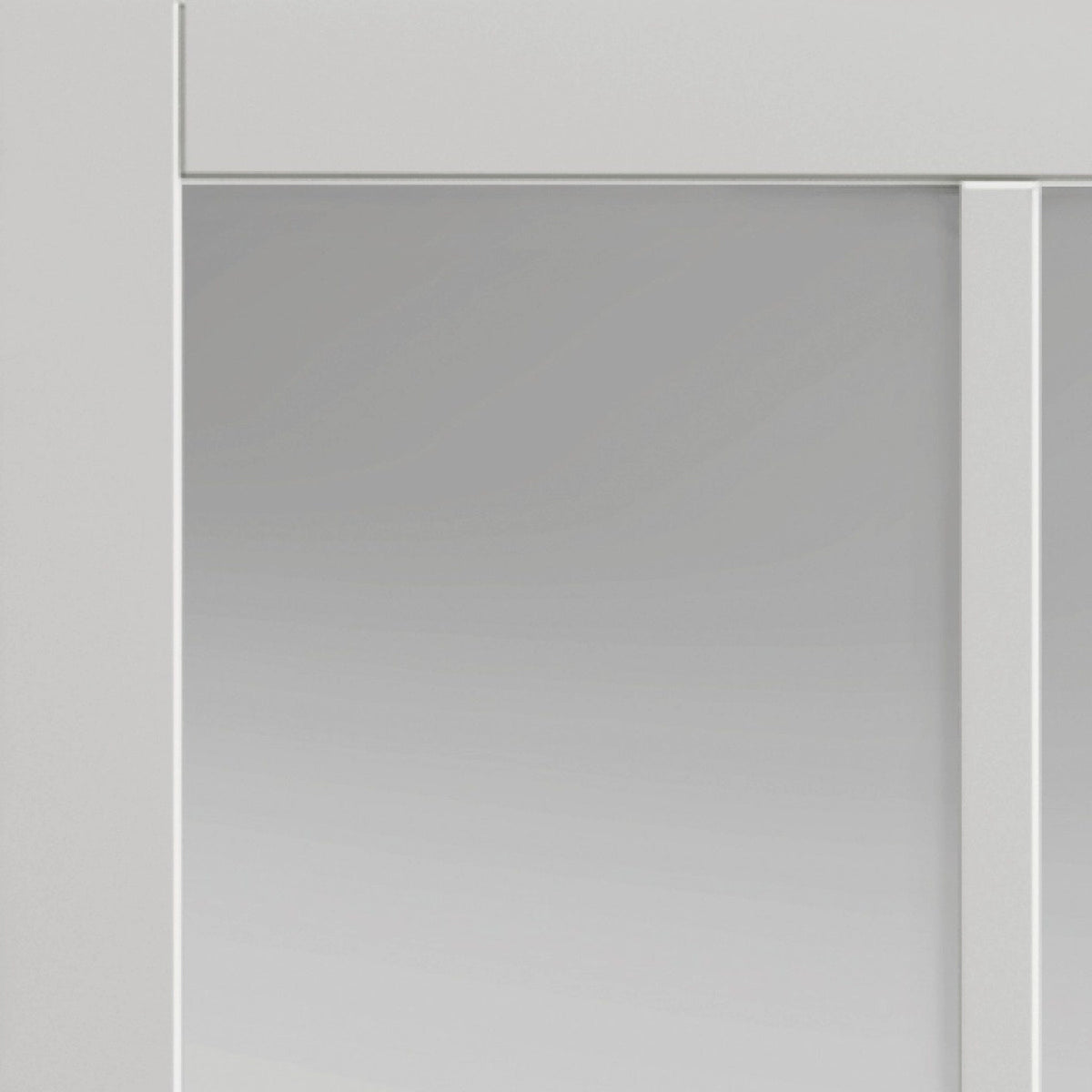 Civic White Clear glazed Internal Door - Lifestyle Image 1