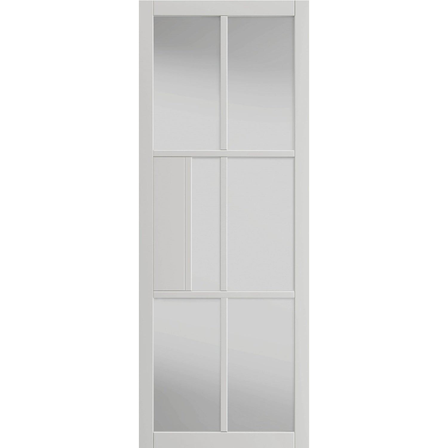 Civic White Clear glazed Internal Door - Main Product Image