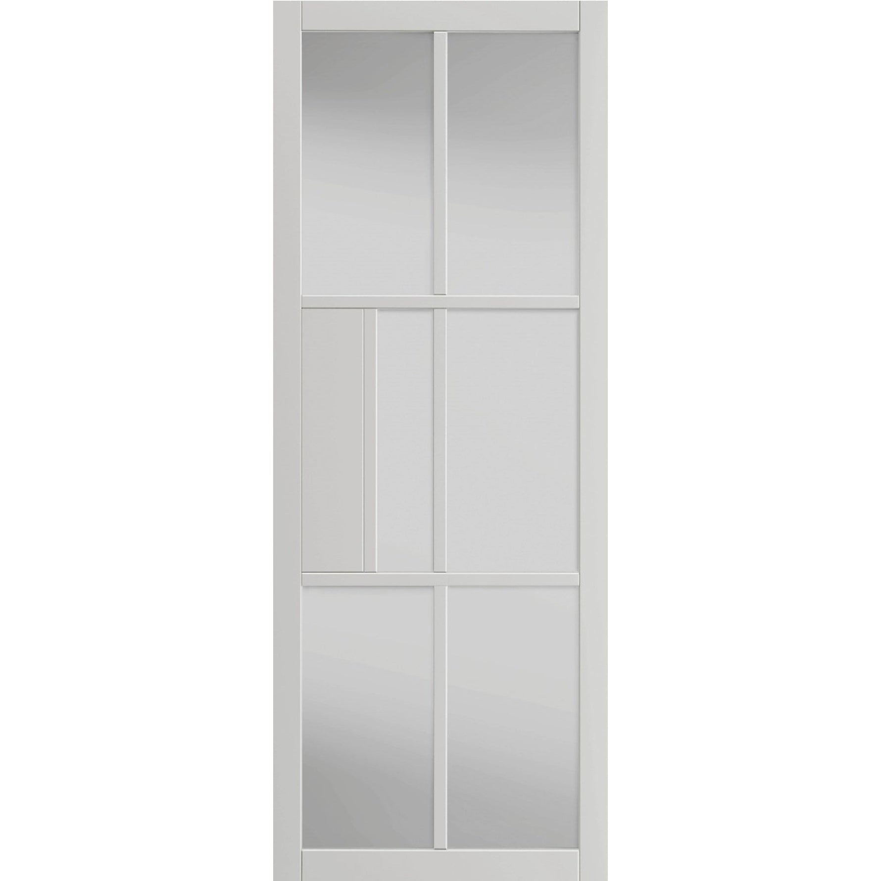Civic White Clear glazed Internal Door - Main Product Image