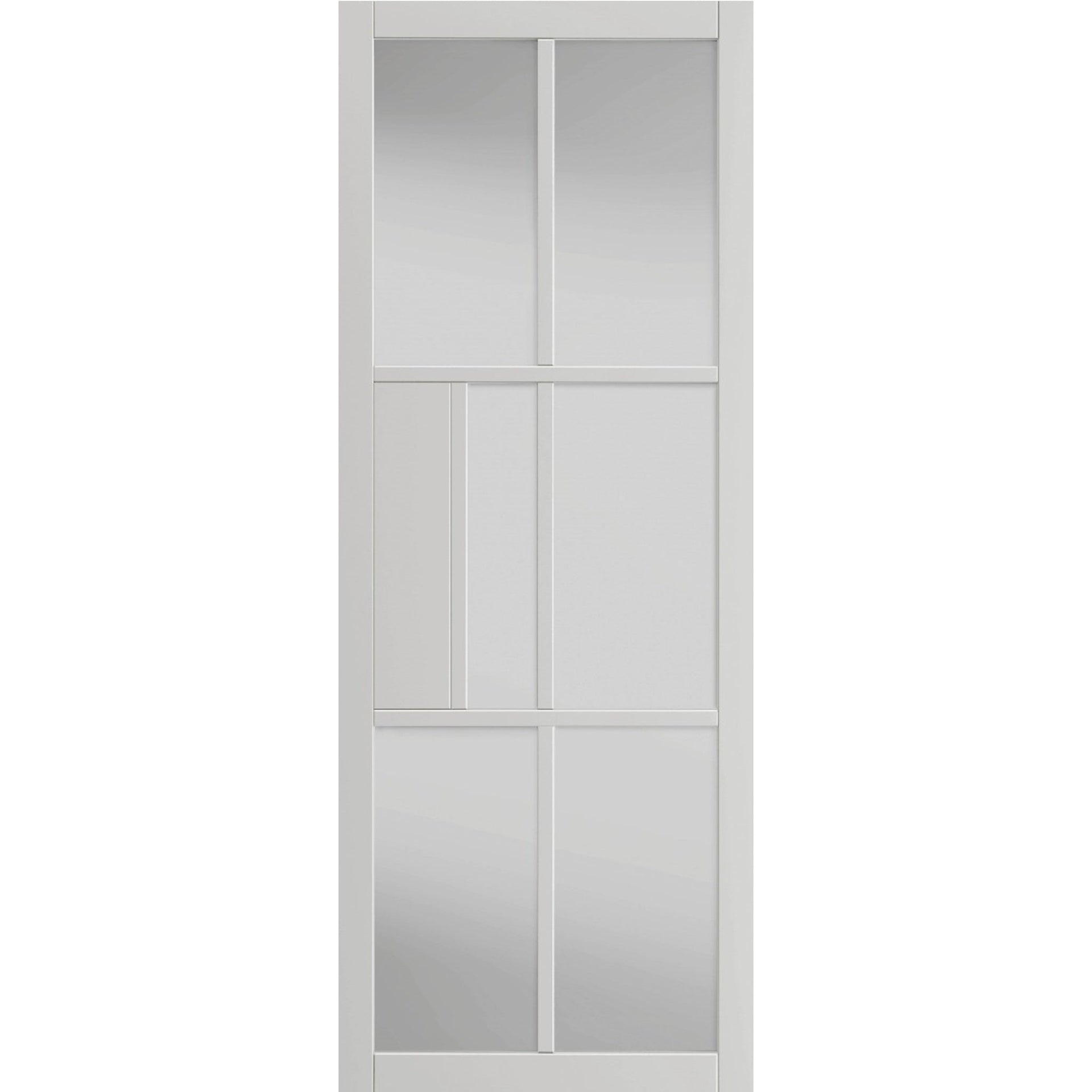 Civic White Clear glazed Internal Door - Main Product Image