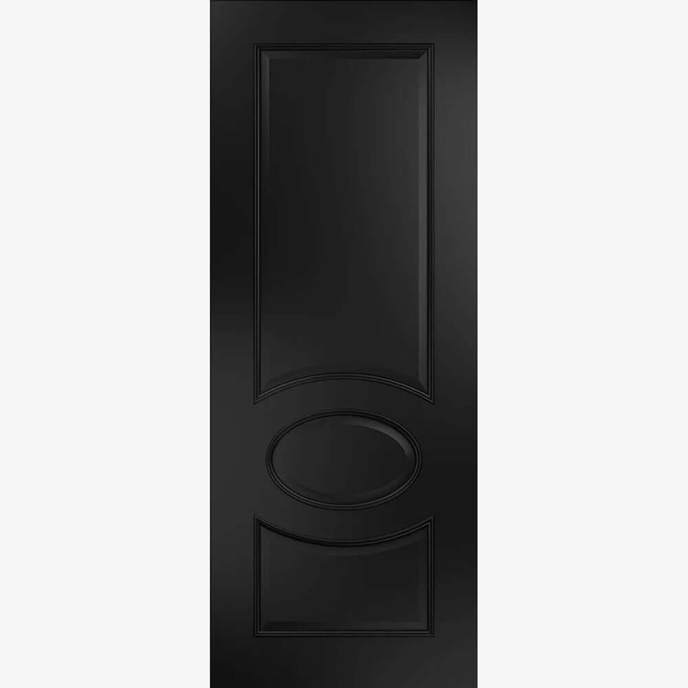 Clarendon Black Prefinished Door Studio Image