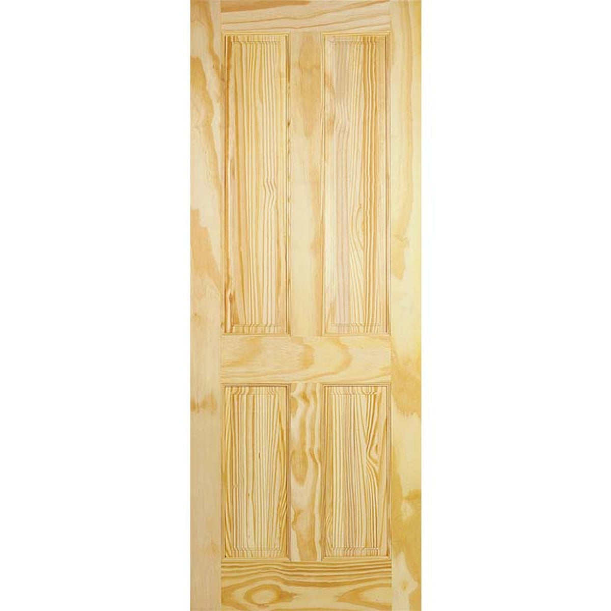 Clear Pine 4 Panel Internal Door - Main Product Image