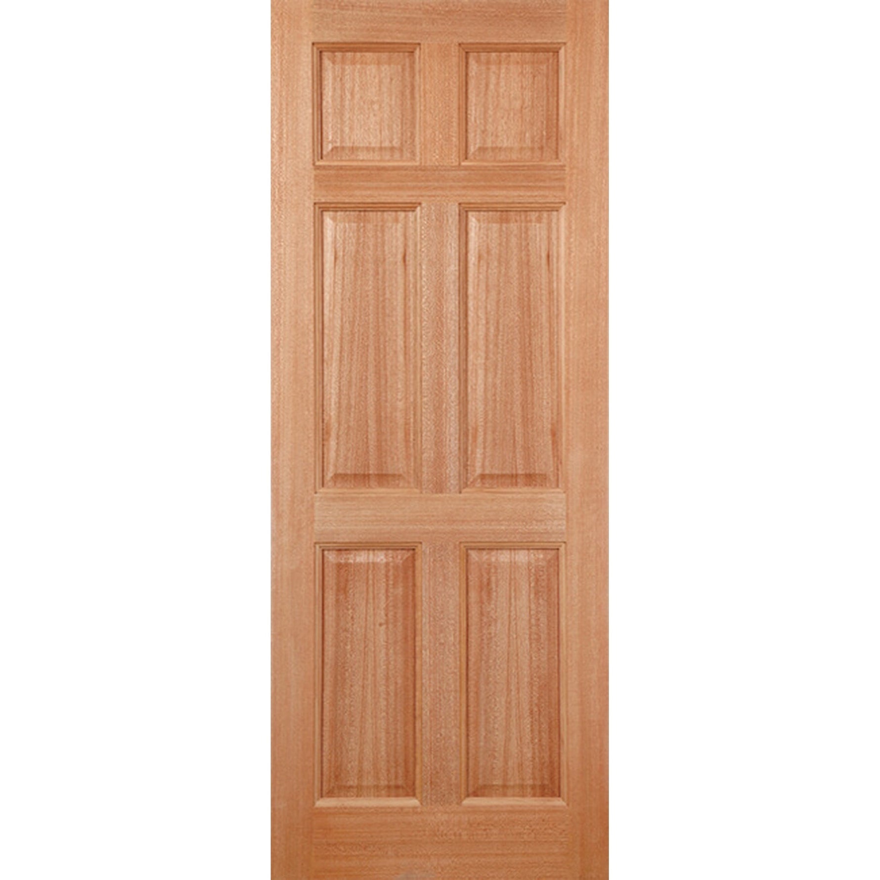 Colonial 6 Panel Hardwood External Door - Main Product Image