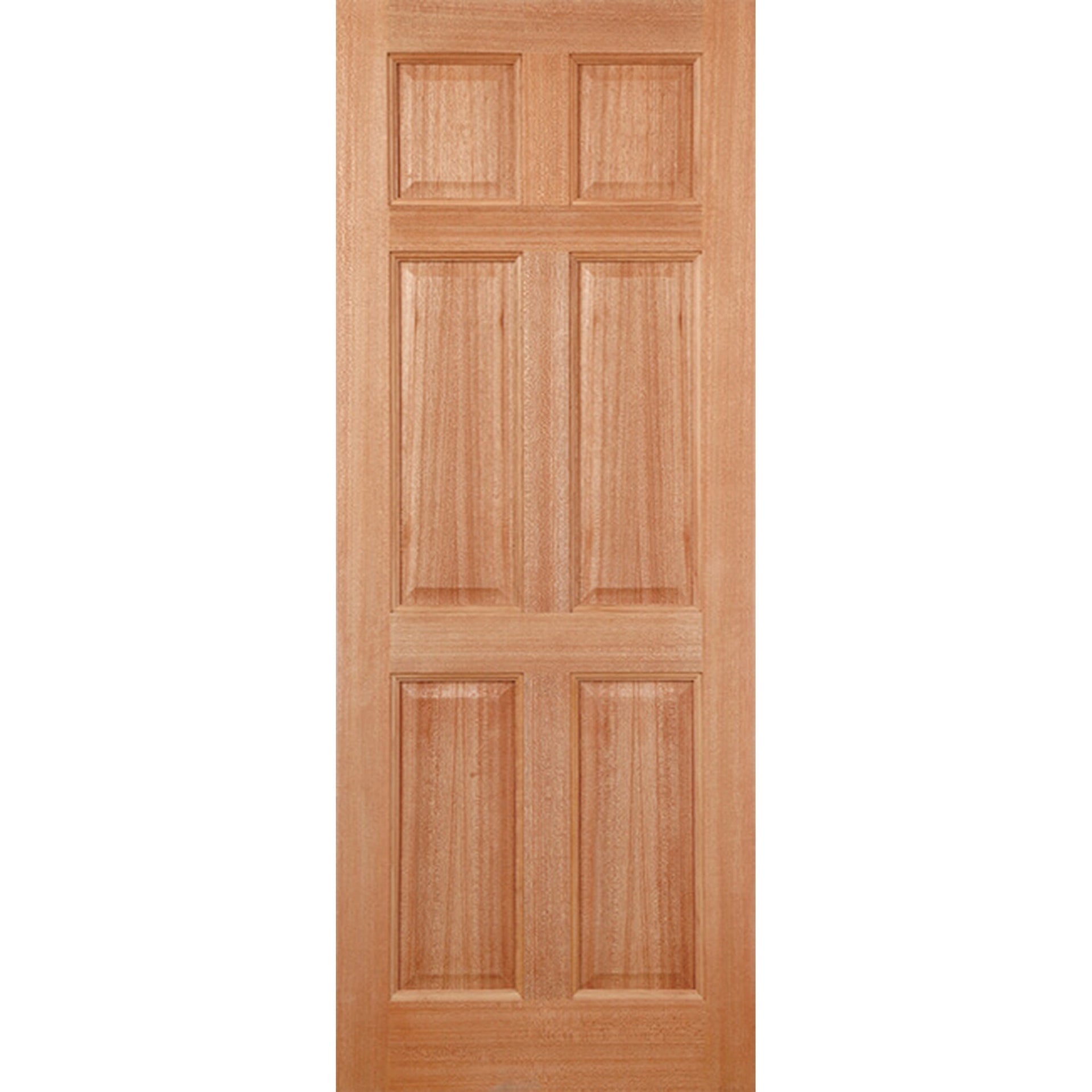 Colonial 6 Panel Hardwood External Door - Main Product Image