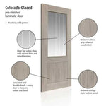Colorado Light Grey Glazed Laminate Internal Door - Lifestyle Image 1