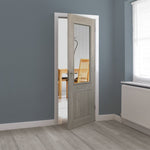 Colorado Light Grey Glazed Laminate Internal Door - Lifestyle Image 2