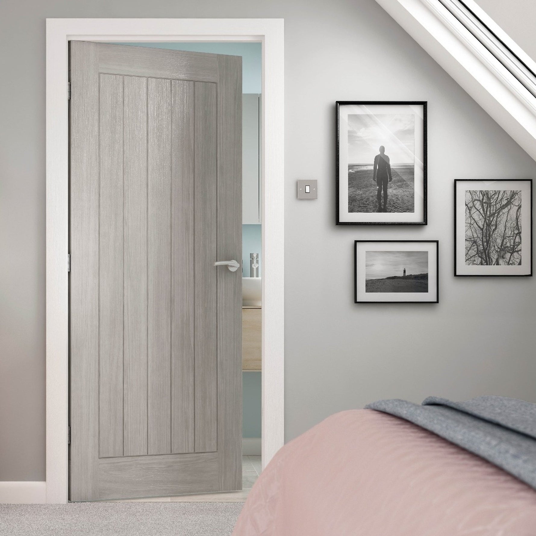 Colorado Light Grey Laminate Internal Door - Lifestyle Image 2