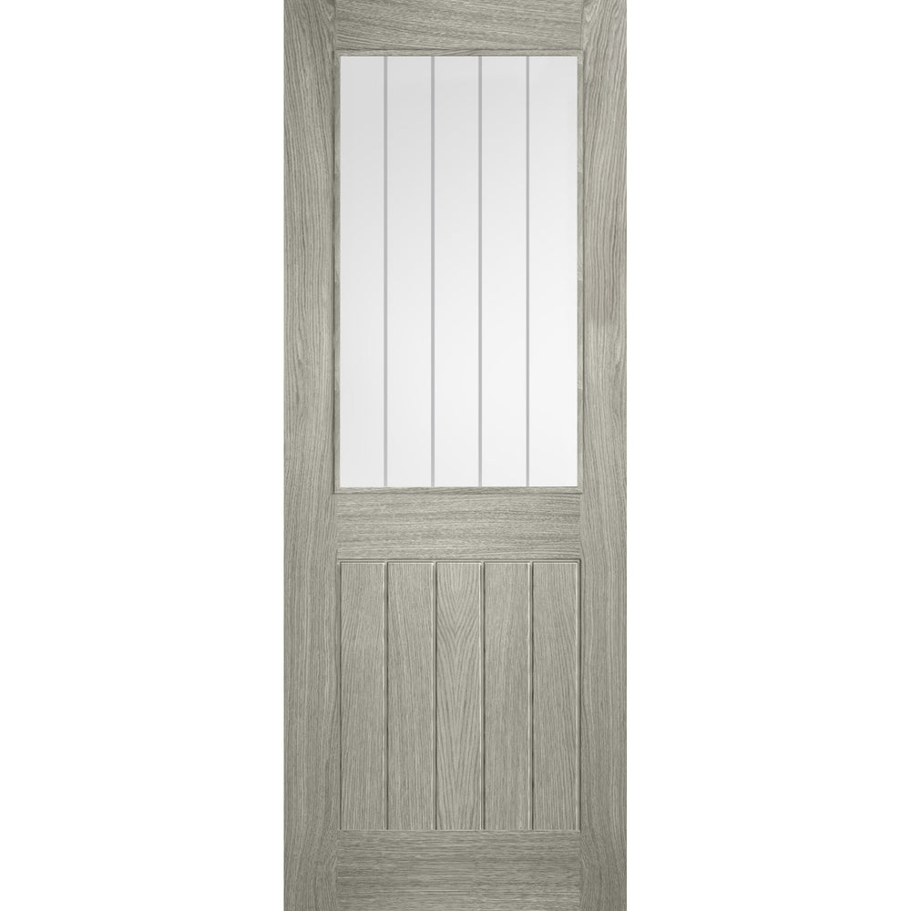 Product Cottage light grey prefinished laminate glazed internal door