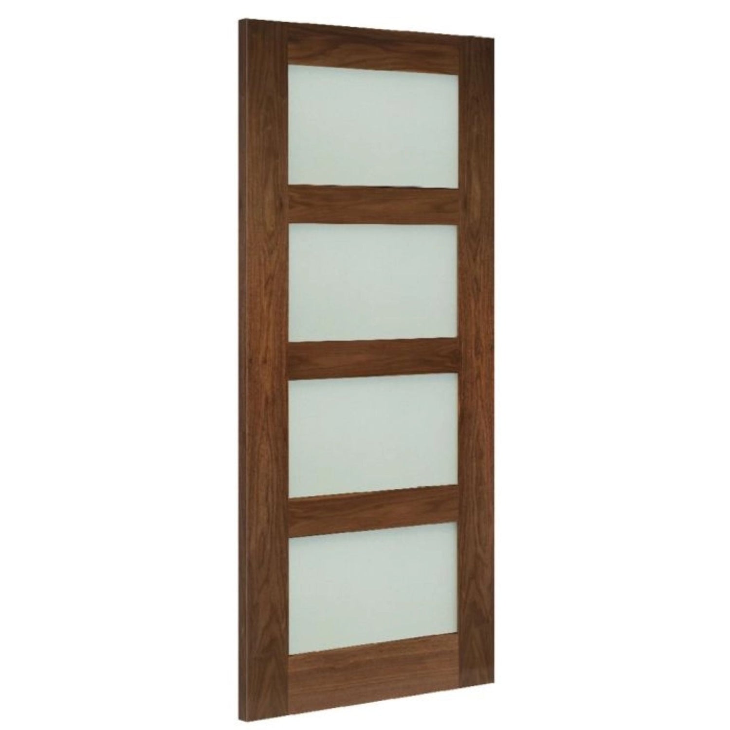 Coventry Prefinished Glazed Walnut Door Obscured Glass