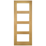 Coventry Four Panel Glazed Shaker Style Door Clear Glass - Main Product Image