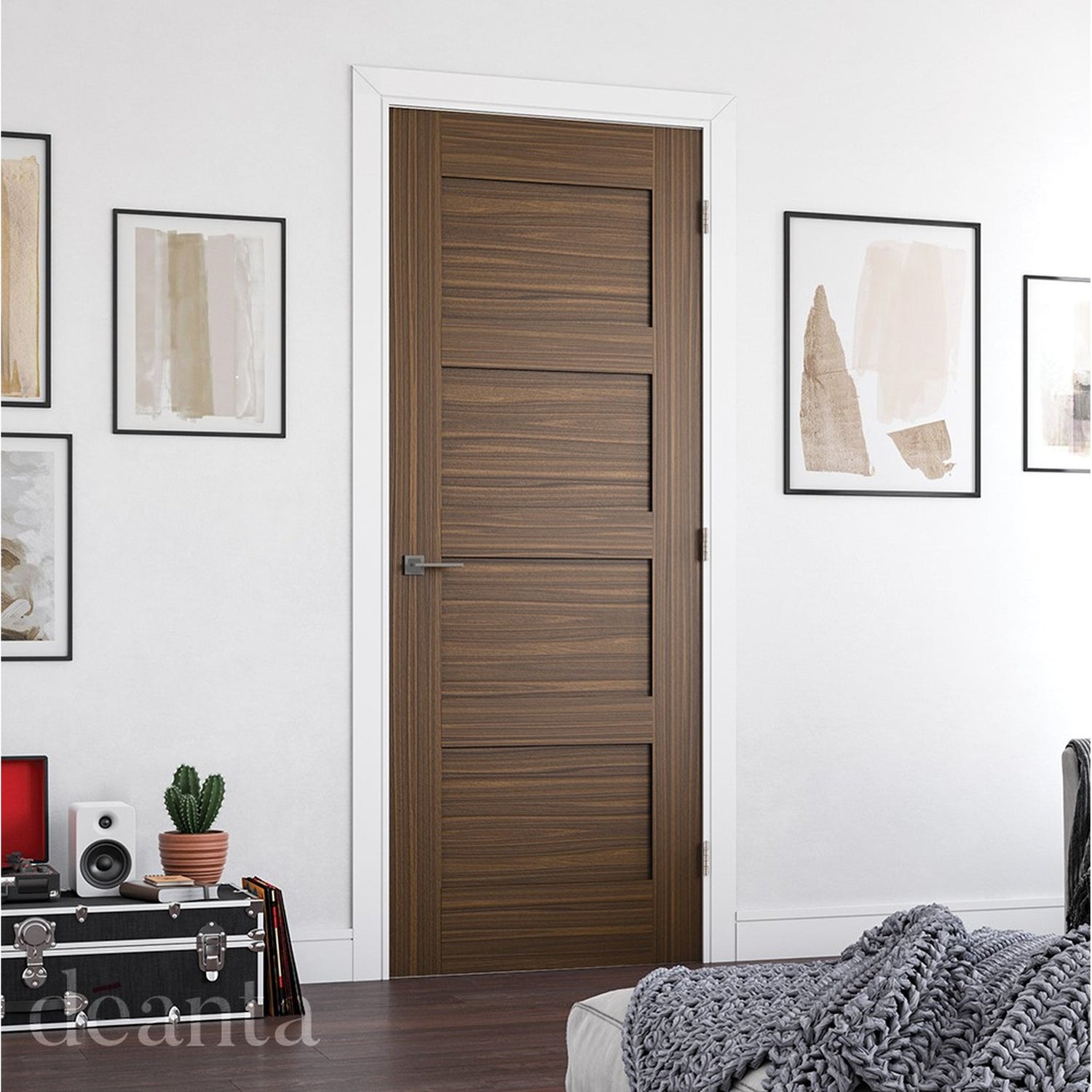 Coventry Internal Prefinished Walnut Door - Lifestyle Image 3