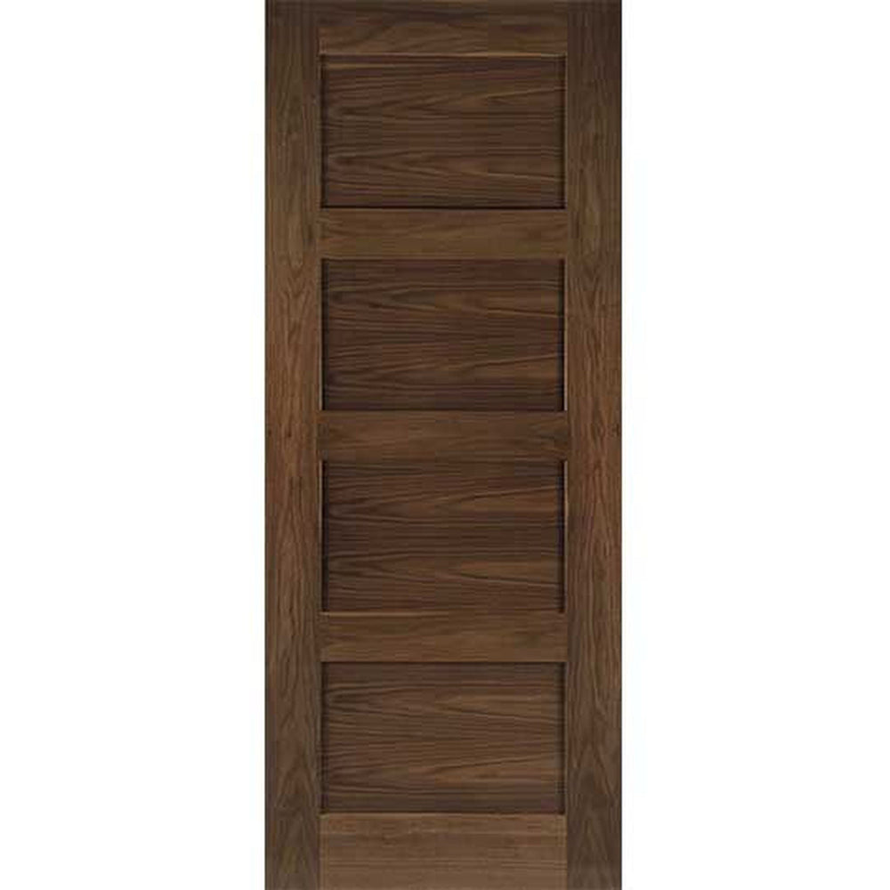 Product Coventry internal prefinished walnut door on white background