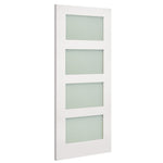 Coventry Internal White Primed Obsured Glazed Door - Lifestyle Image 1