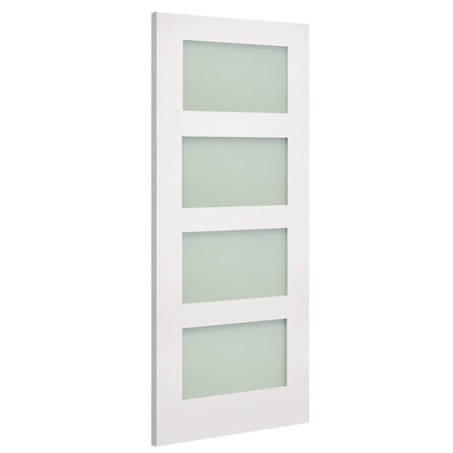 Coventry Internal White Primed Obsured Glazed Door - Lifestyle Image 1