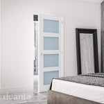 Coventry Internal White Primed Obsured Glazed Door - Lifestyle Image 2