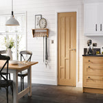 Coventry Prefinished Oak 6 Panel FD30 Internal Fire Door - Lifestyle Image 1