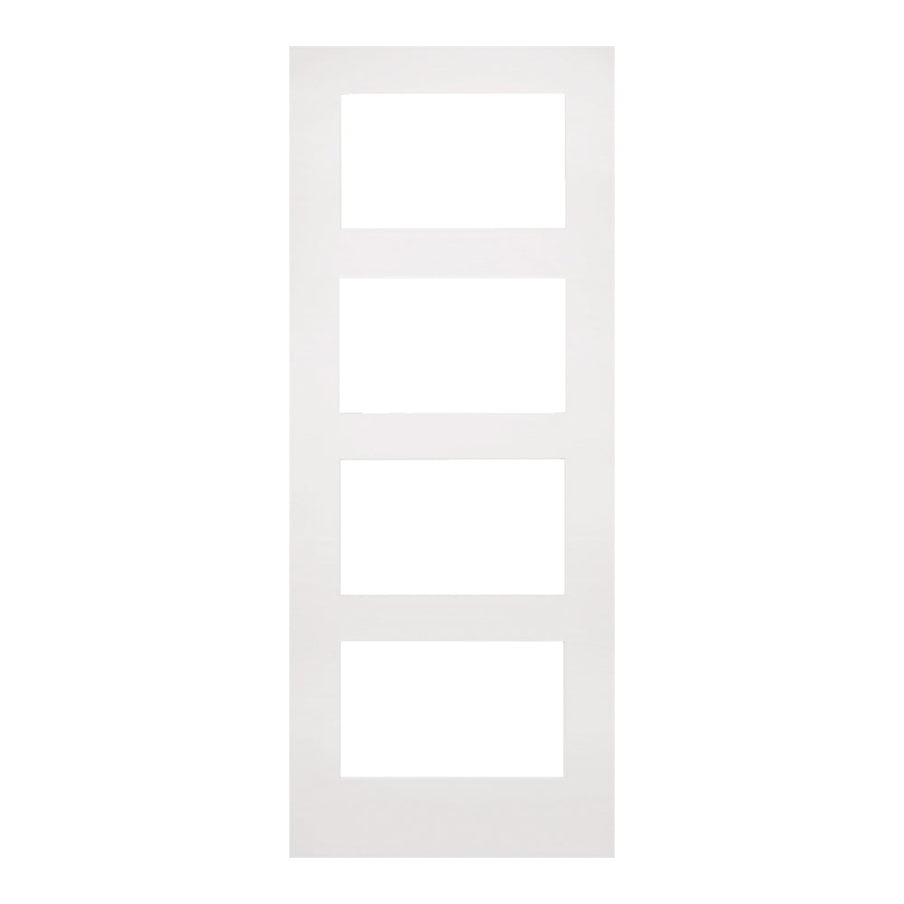 Coventry Clear Glazed White Primed Internal Door Fold Kit