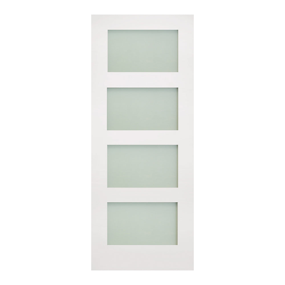 Coventry Obscured Glazed White Primed Internal Door Fold Kit