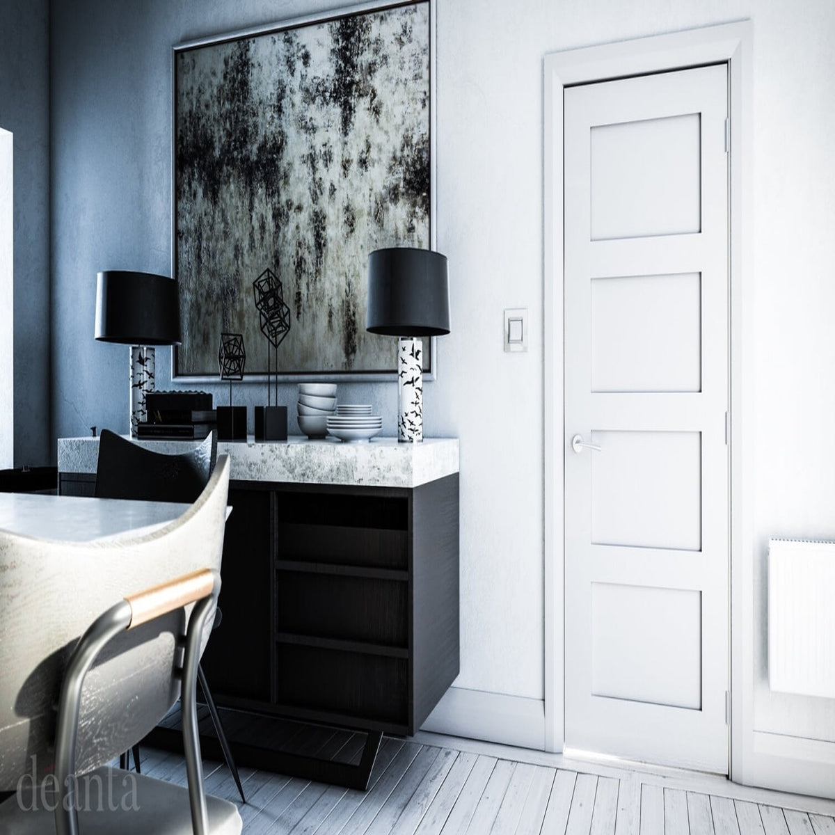 Coventry Primed Fire Door - Lifestyle Image 1