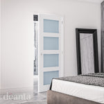 Coventry Internal White Primed Obsured Glazed Door - Lifestyle Image 2
