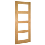 Coventry Unfinished Oak Glazed FD30 Fire Door - Lifestyle Image 1