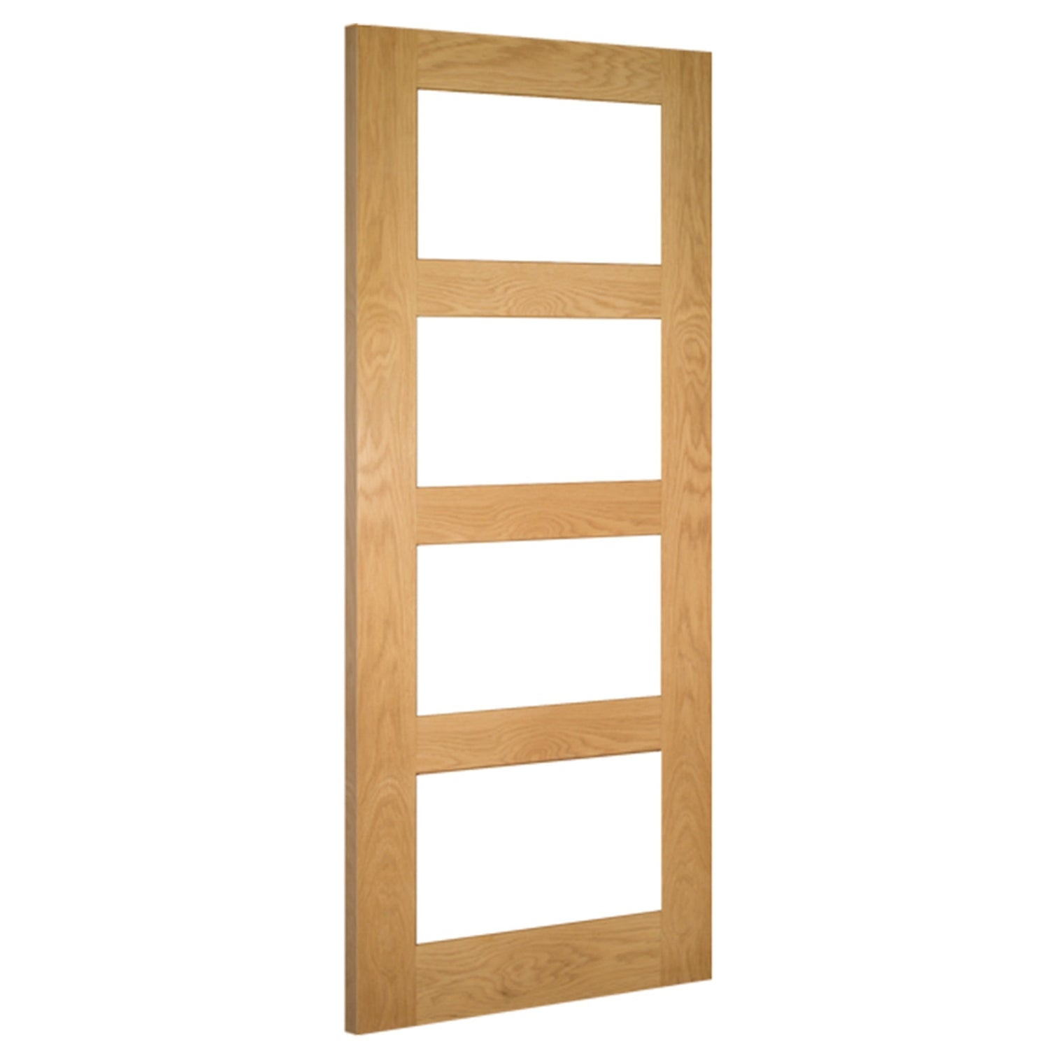 Coventry Unfinished Oak Glazed FD30 Fire Door - Lifestyle Image 1