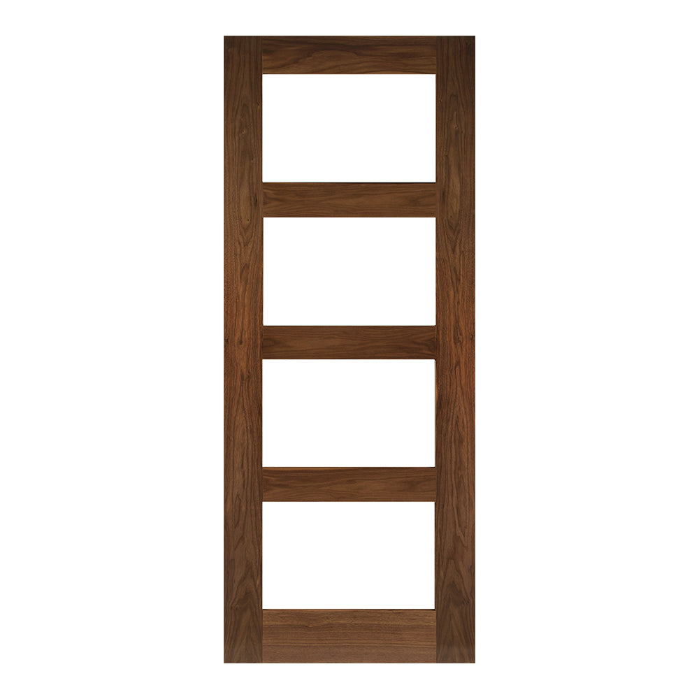 Coventry Clear Glazed Walnut Internal Door Fold Kit
