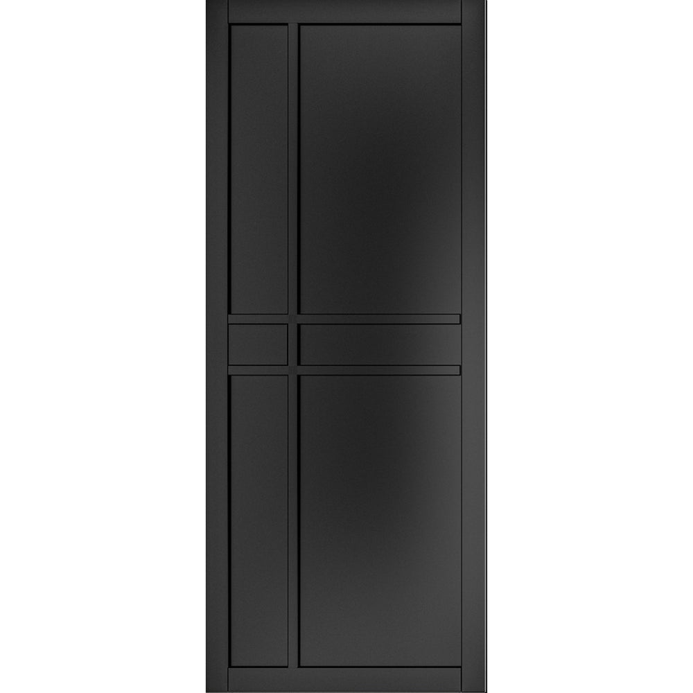 Product Dalston black prefinished internal door on white background