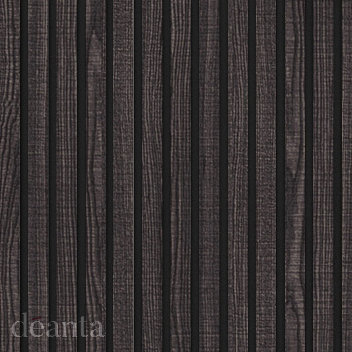 Acoustic Dark Grey Ash Wall Panelling - Lifestyle Image 1