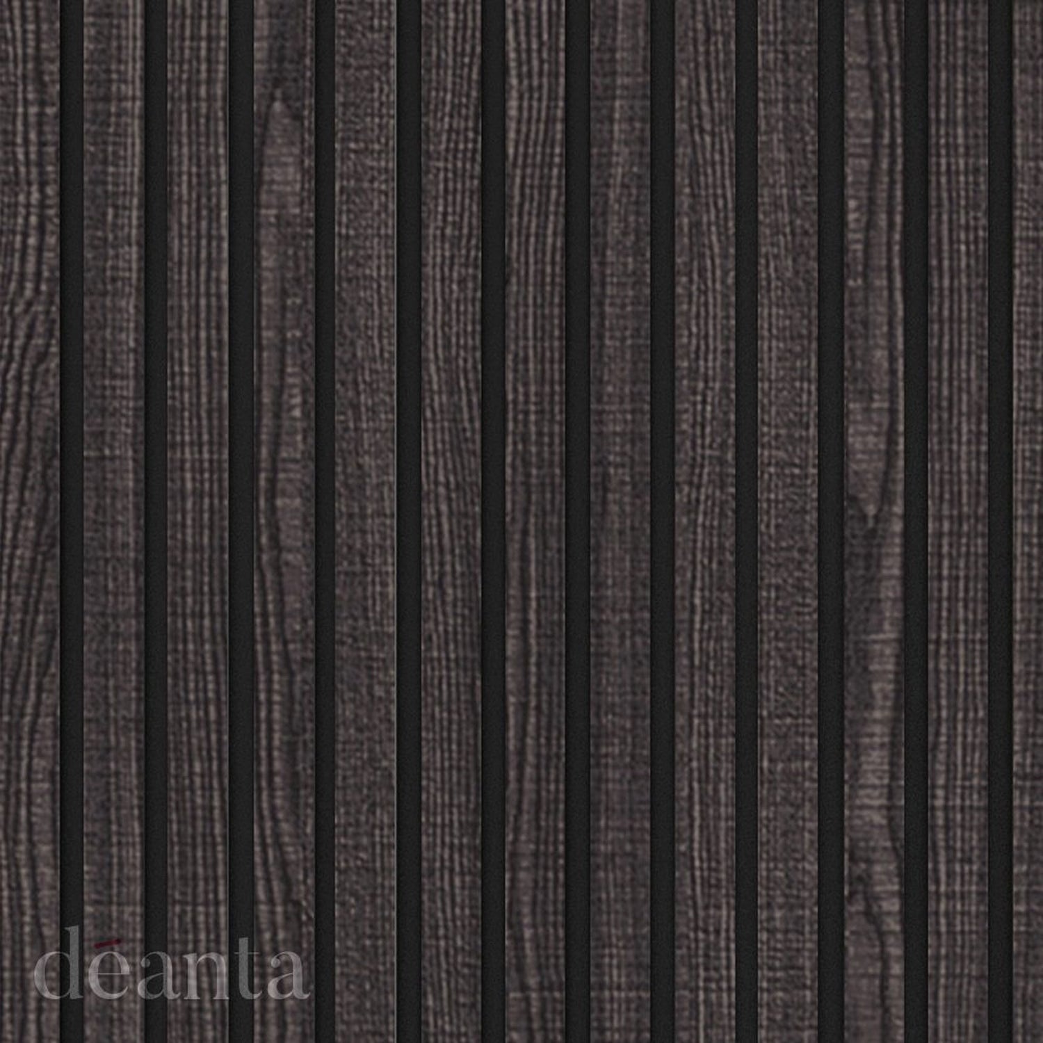 Acoustic Dark Grey Ash Wall Panelling - Lifestyle Image 1