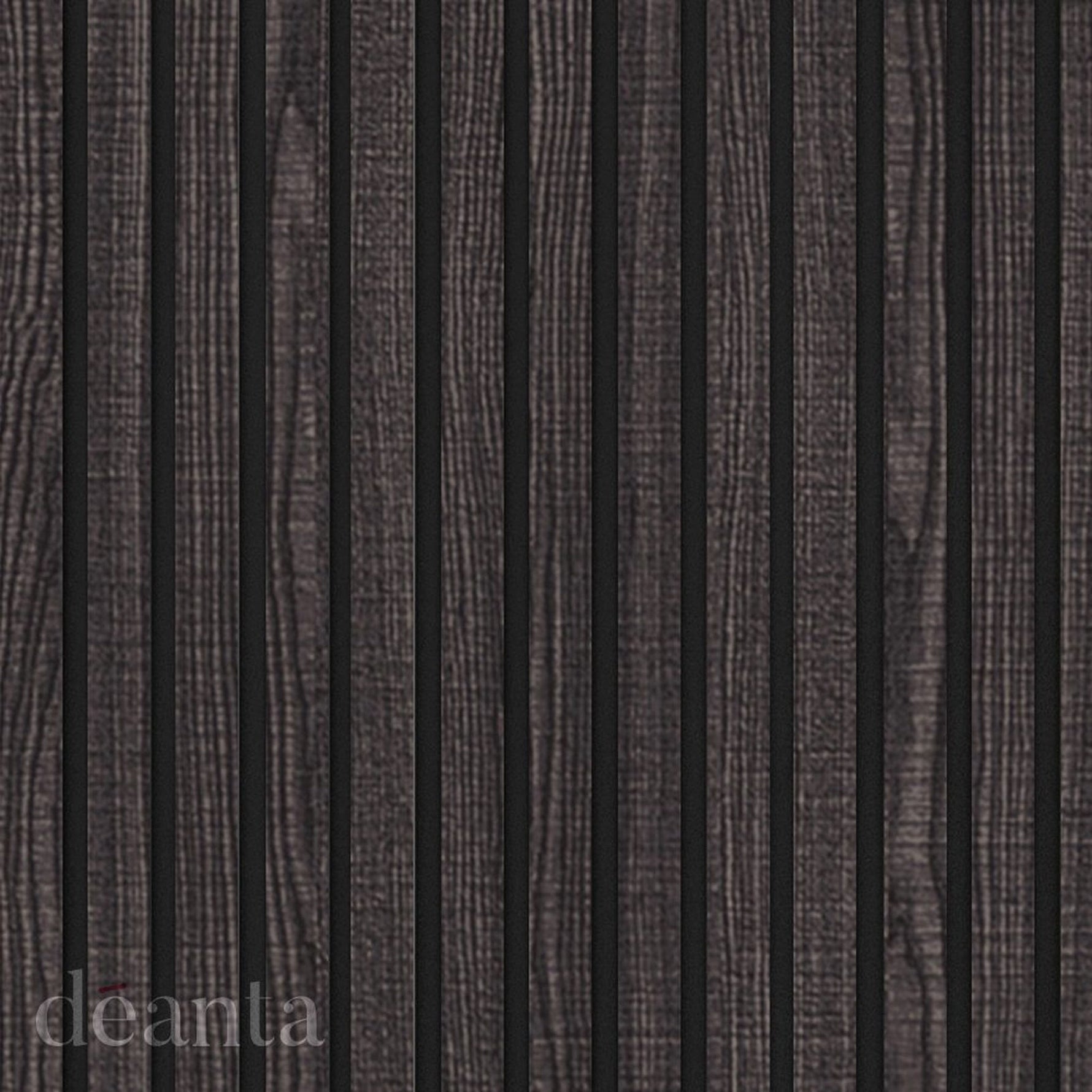 Acoustic Dark Grey Ash Wall Panelling - Lifestyle Image 1