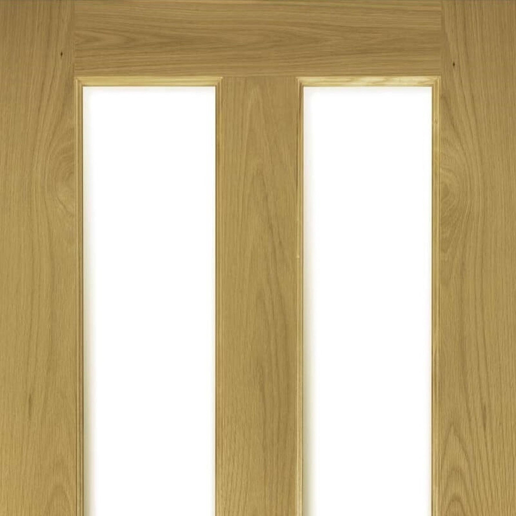 Deanta Bury Victorian Glazed Oak 4 Panel Internal Door - Lifestyle Image 2